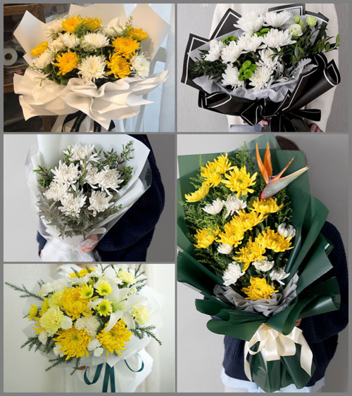 河北沧州献县陌南乡白事花束代送